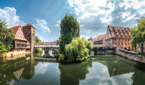 Nuremberg, Pegnitz, Henkersteg Nuremberg, Pegnitz, Henkersteg